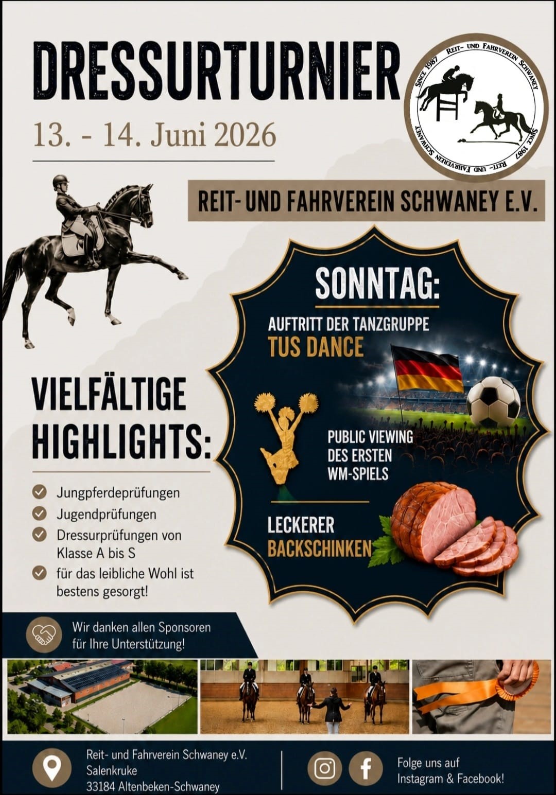 Plakat Dressurturnier